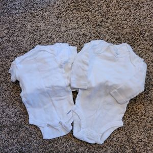Plain White Baby Onesies